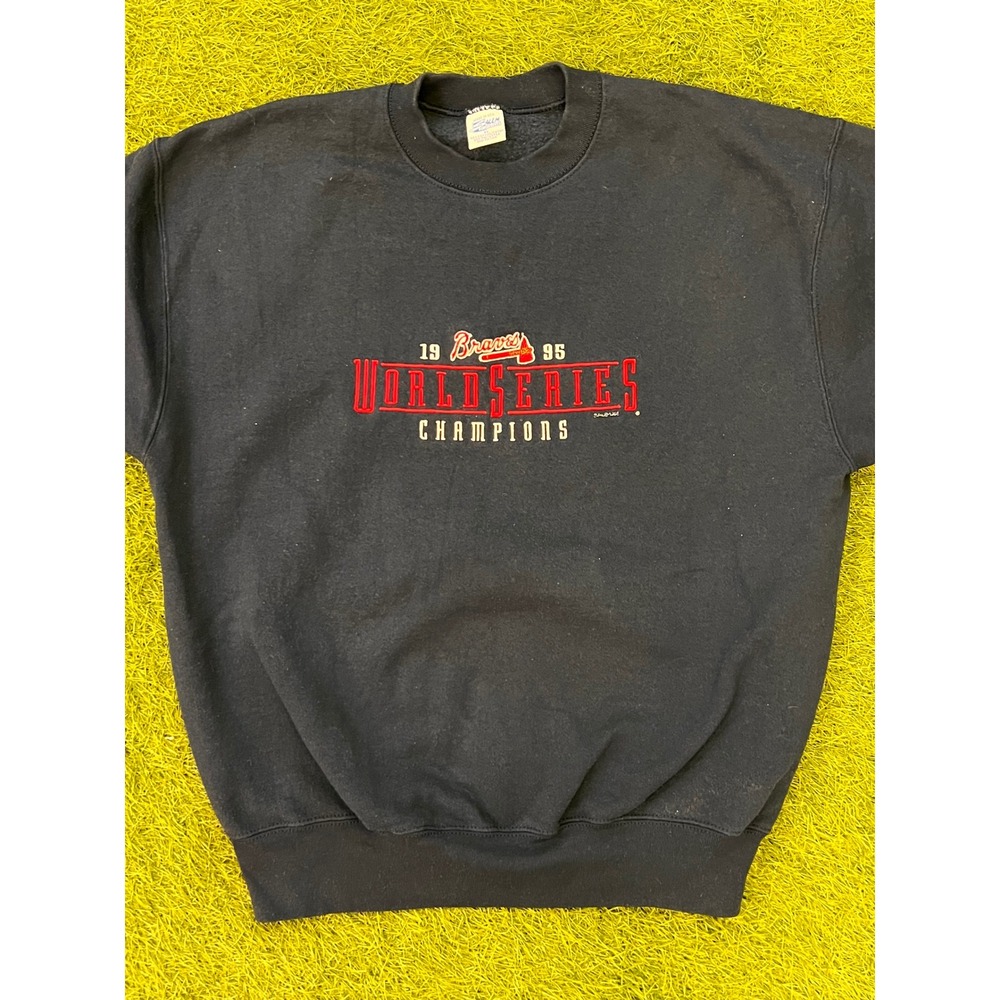 Vintage Salem Sports Atlanta Braves 1995 World Series Champions Sweatshirt XL‎